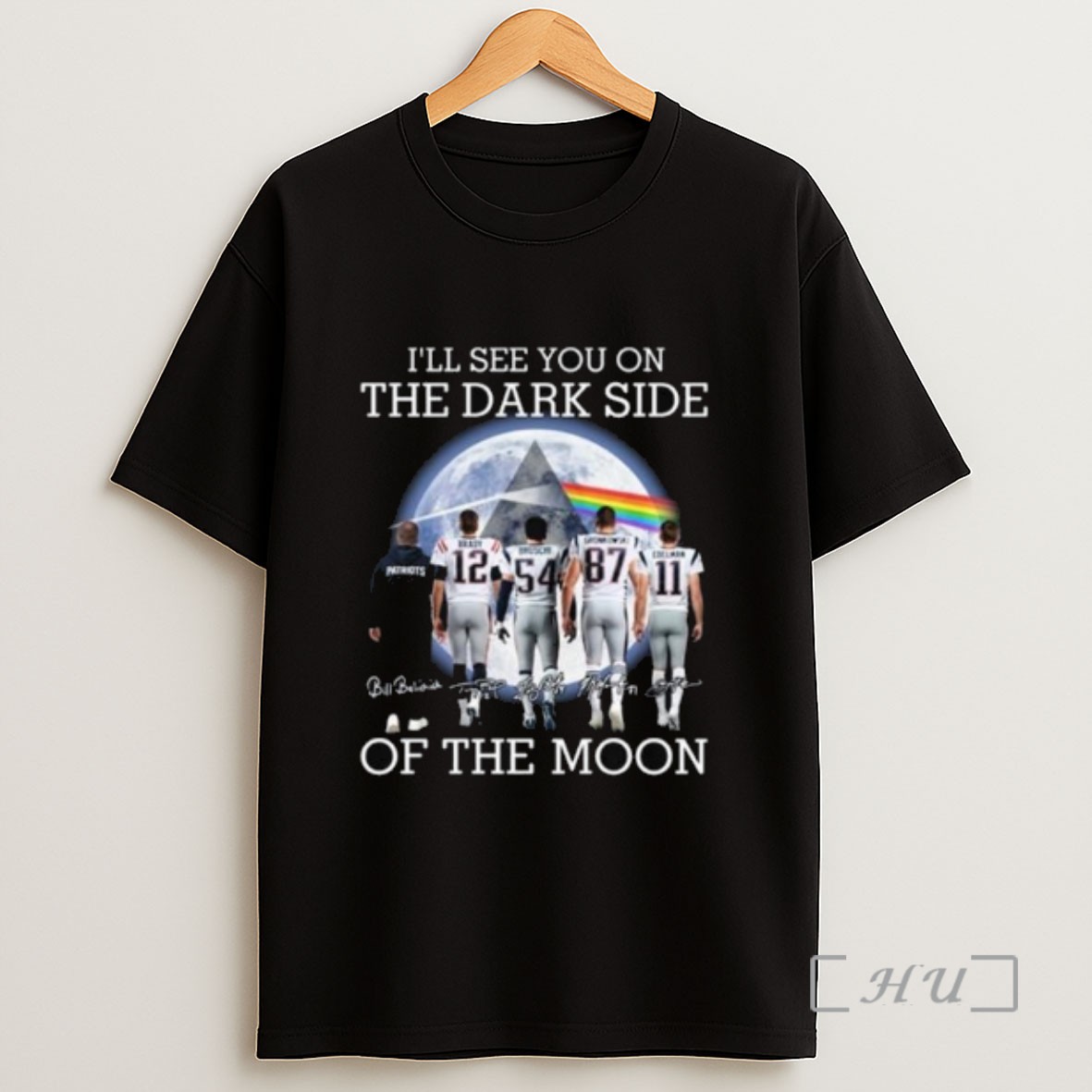 Officials Ill See You On The Dark Side Of The Moon New England Patriots Legends Signatures 2025 Long Sleve Sweatshirt Tee Shirt