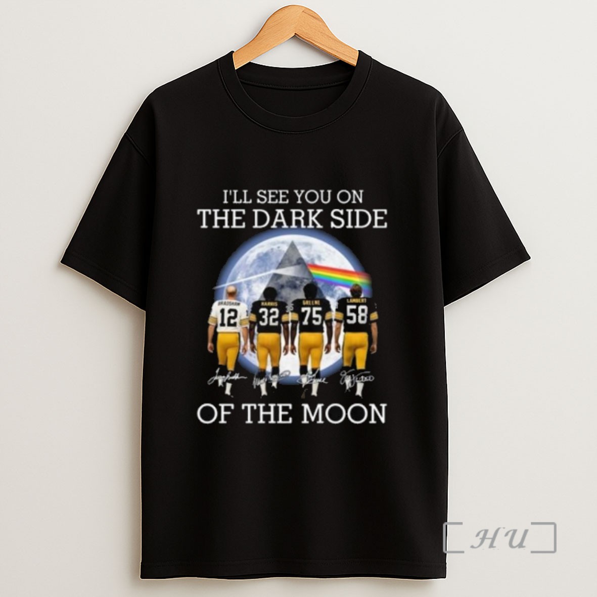 Officials Ill See You On The Dark Side Of The Moon Pittsburgh Steelers Legends Signatures 2025 Long Sleve Sweatshirt Tee Shirt
