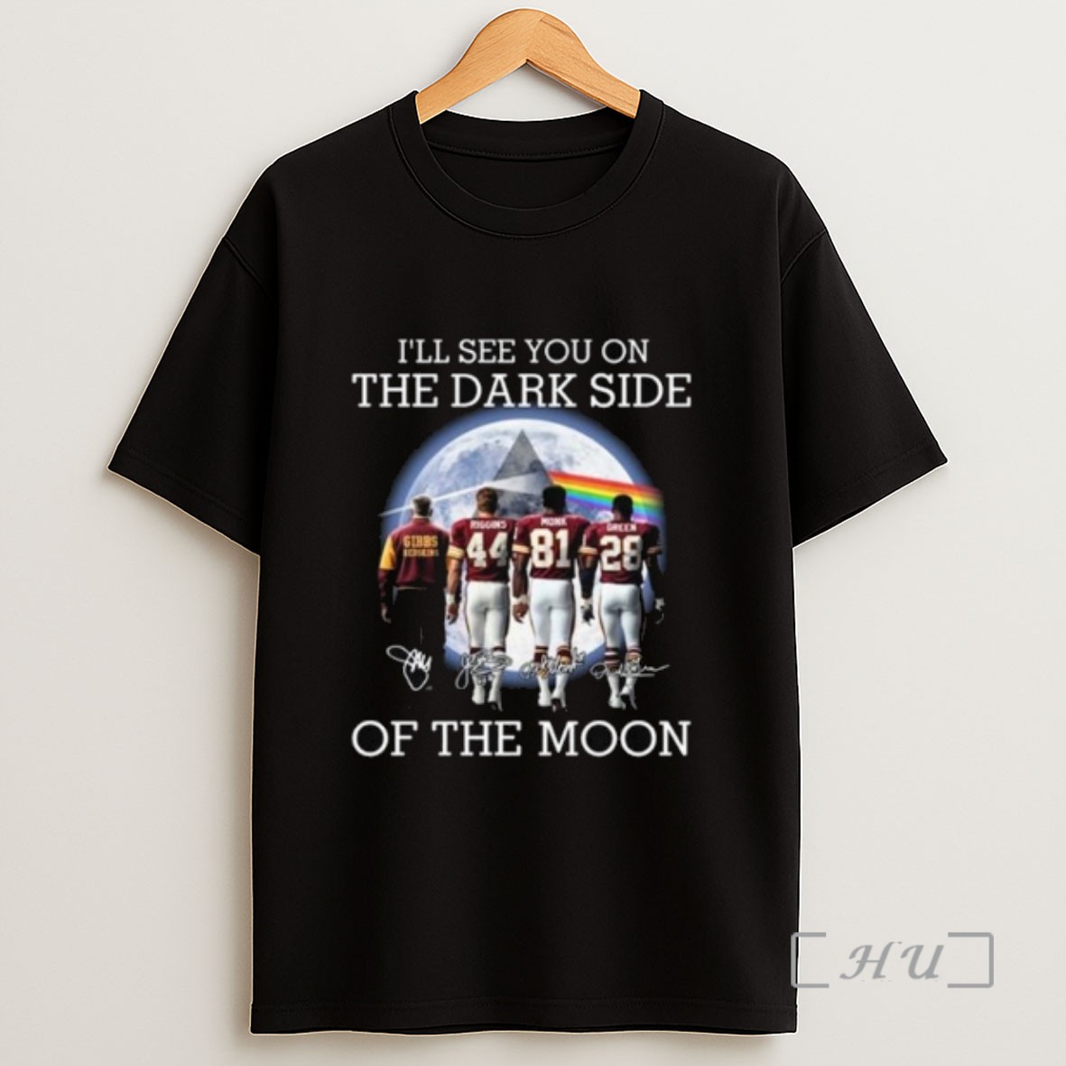 Officials Ill See You On The Dark Side Of The Moon Washington Redskins Legends Signatures 2025 Long Sleve Sweatshirt Tee Shirt