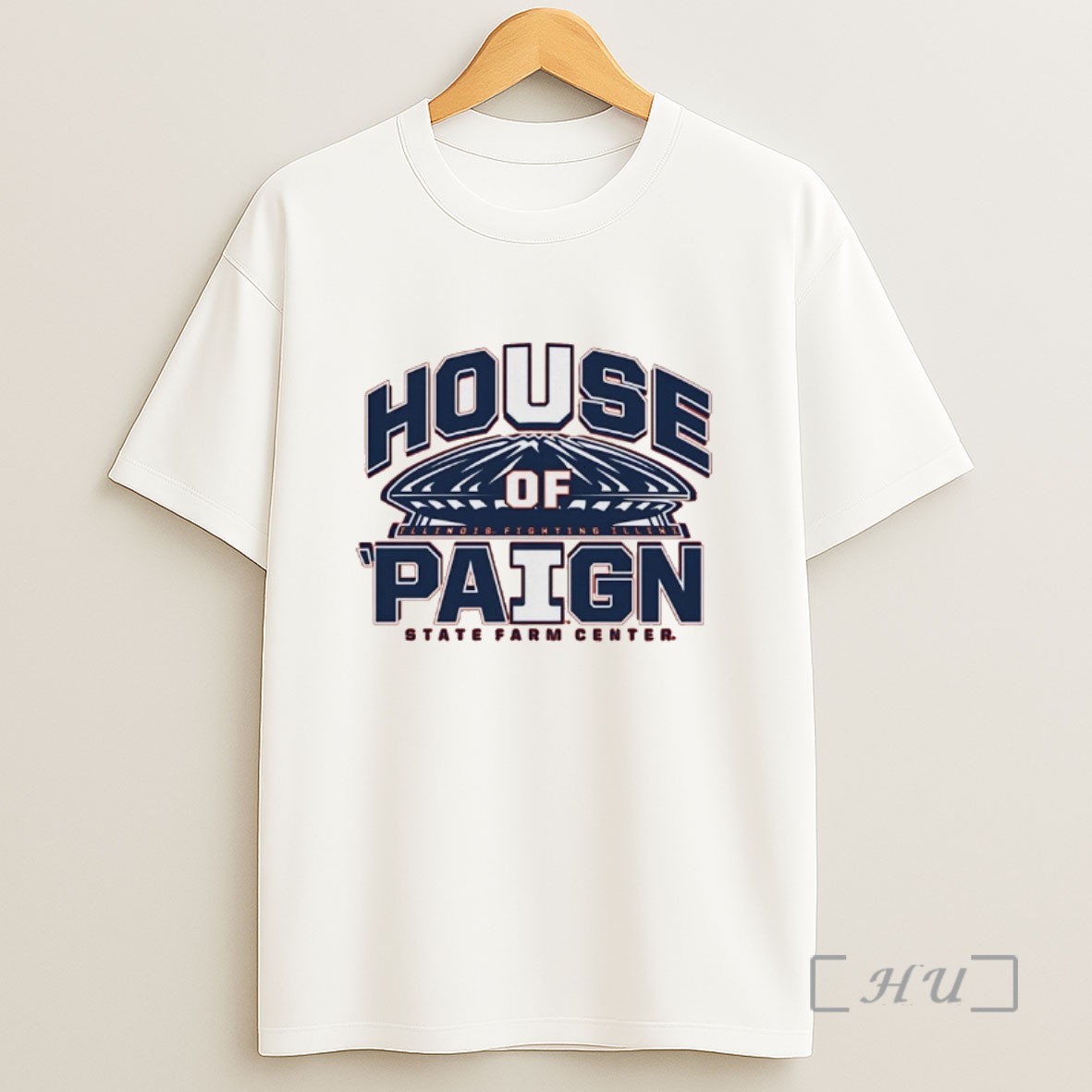 Officials Illinois Fighting Illini House Of Paign State Farm Center Sweatshirt Tee Shirt