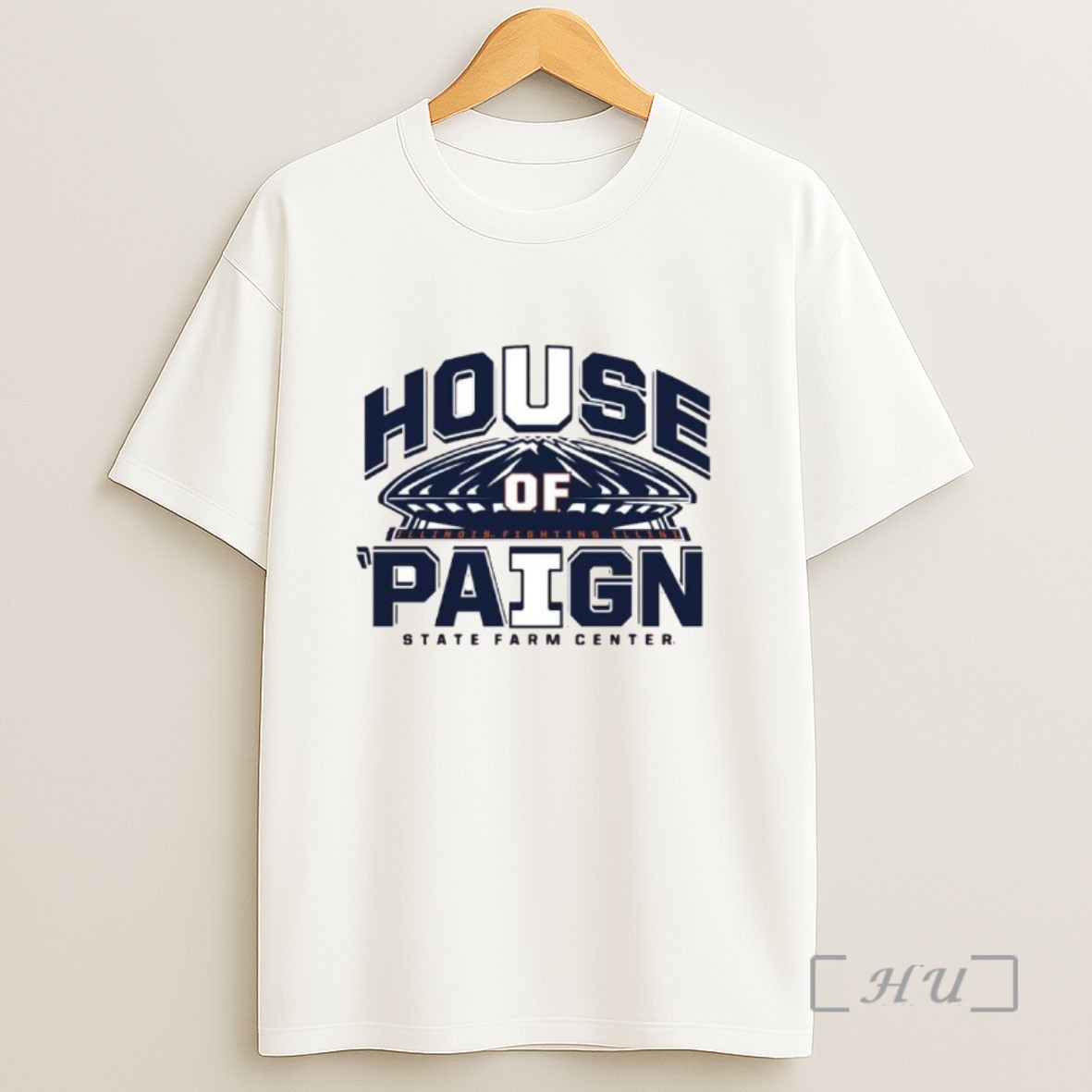 Officials Illinois Fighting Illini House Of Paign State Farm Center Stadium Ornaments Sweatshirt Tee Shirt