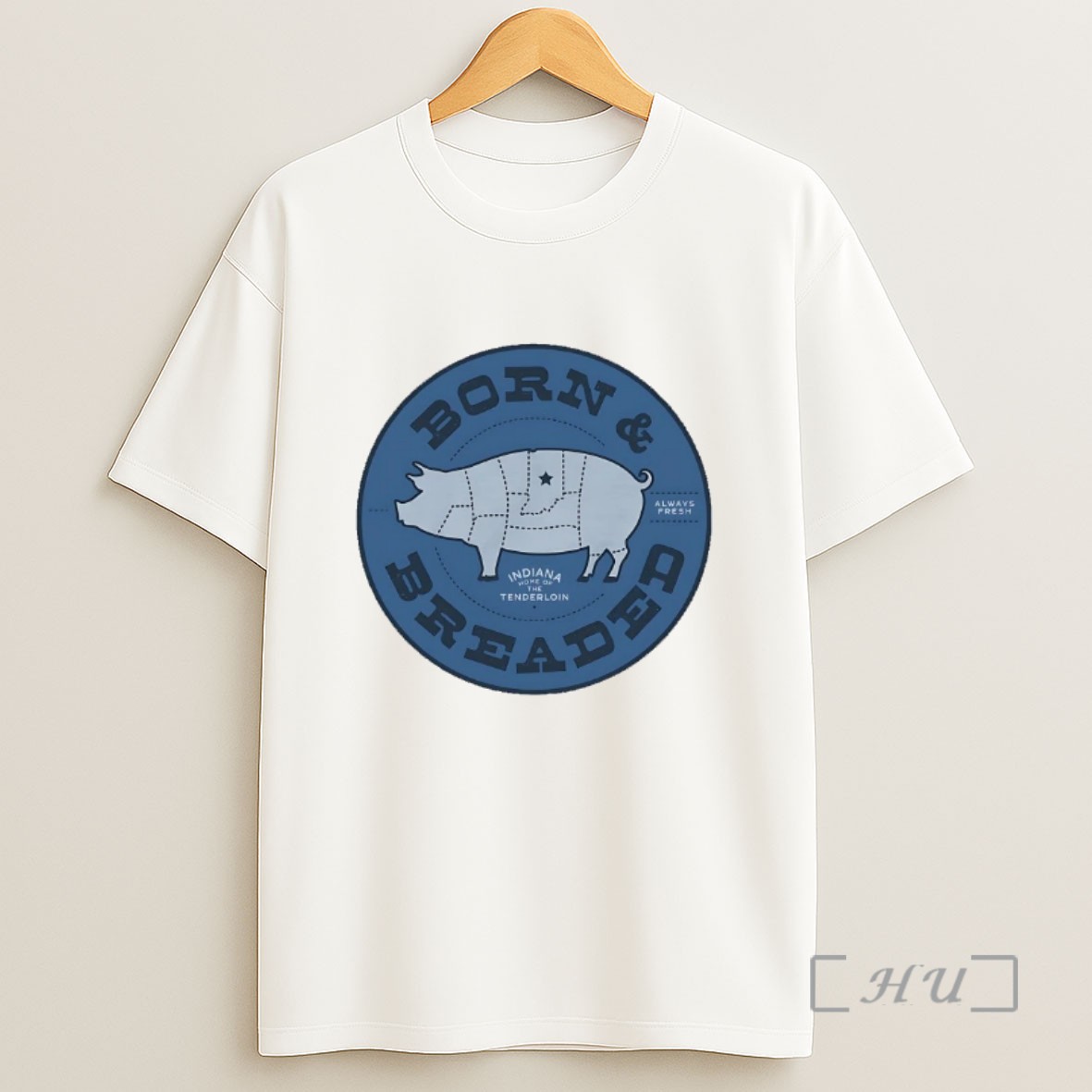 Officials Indiana Pig Born And Breaded Sweatshirt Tee Shirt