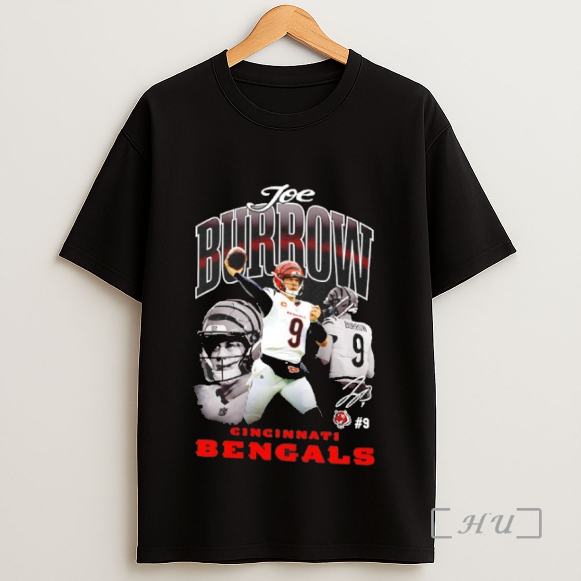 Officials Joe Burrow Player Cincinnati Bengals Nfl Signature Graphic Sweatshirt Tee Shirt