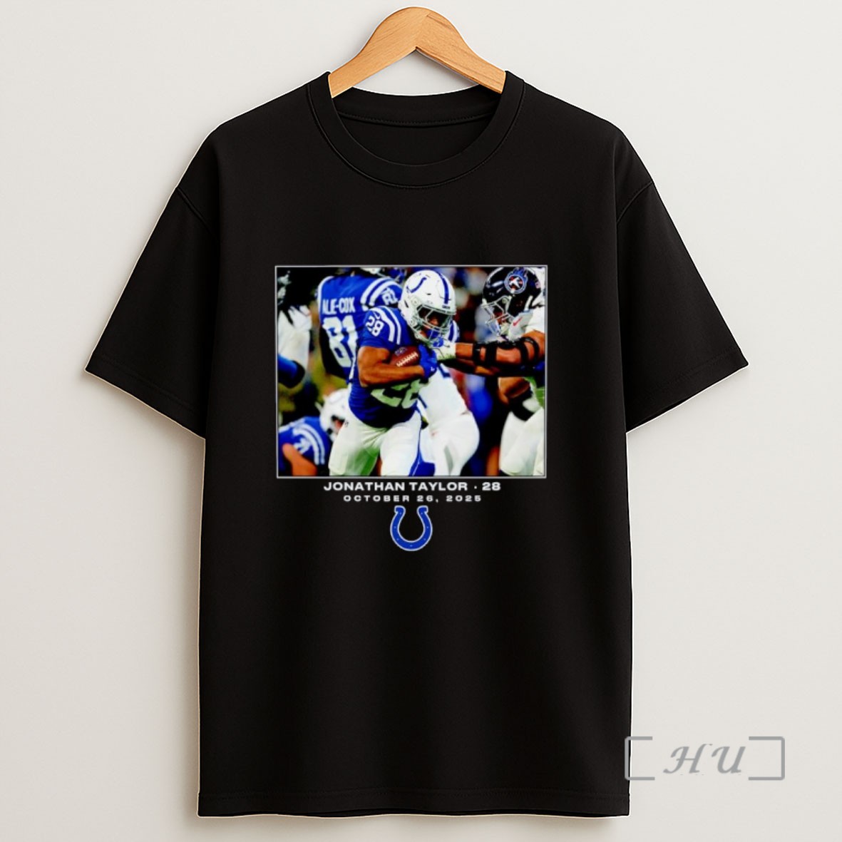 Officials Jonathan Taylor Indianapolis Colts 2025 Nfl Flash Features Week 8 Ornaments Sweatshirt Tee Shirt