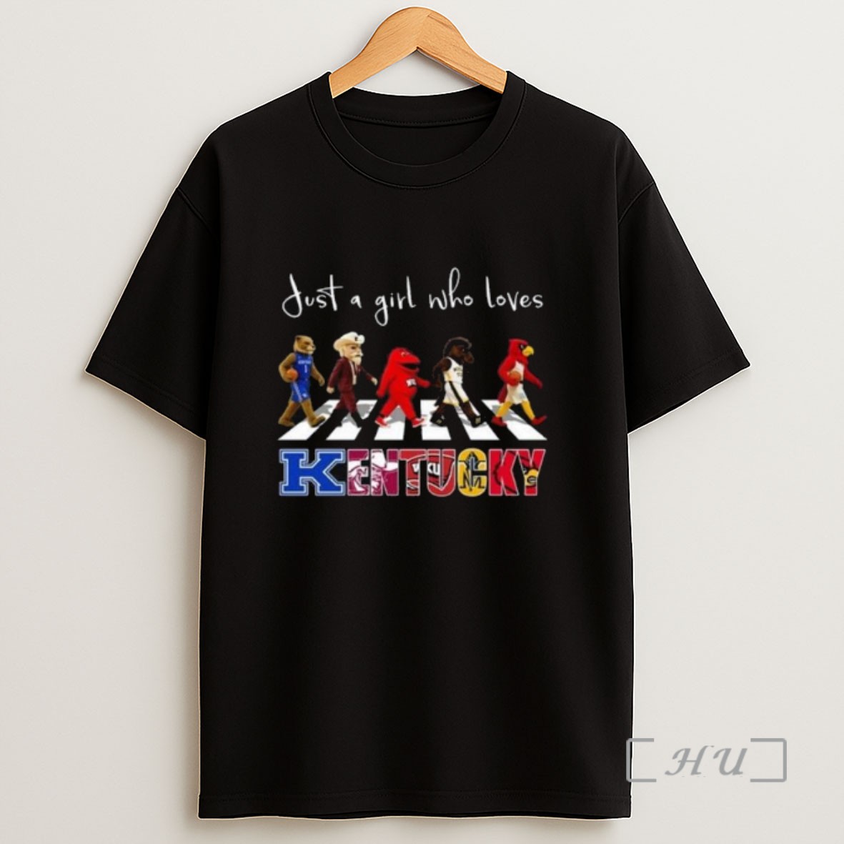 Officials Just A Girl Who Loves Mascot Kentucky City Sports All Team 2025 Long Sleve Sweatshirt Tee Shirt