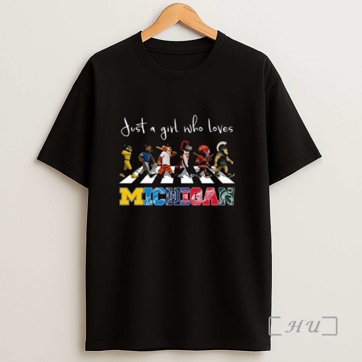 Officials Just A Girl Who Loves Mascot Michigan City Sports All Team 2025 Long Sleve Sweatshirt Tee Shirt