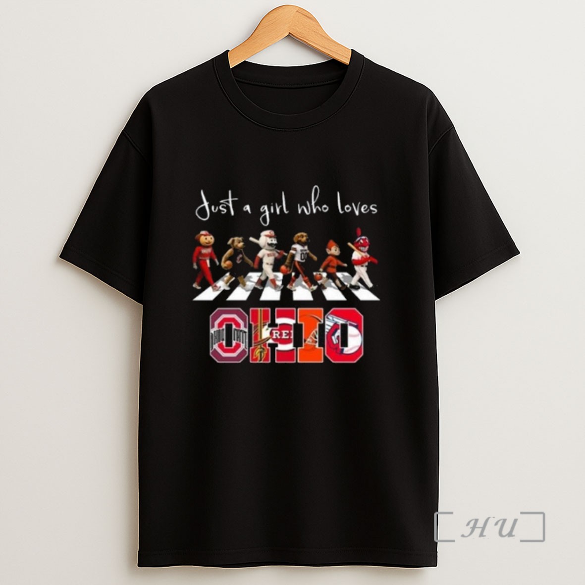 Officials Just A Girl Who Loves Mascot Ohio City Sports All Team 2025 Long Sleve Sweatshirt Tee Shirt