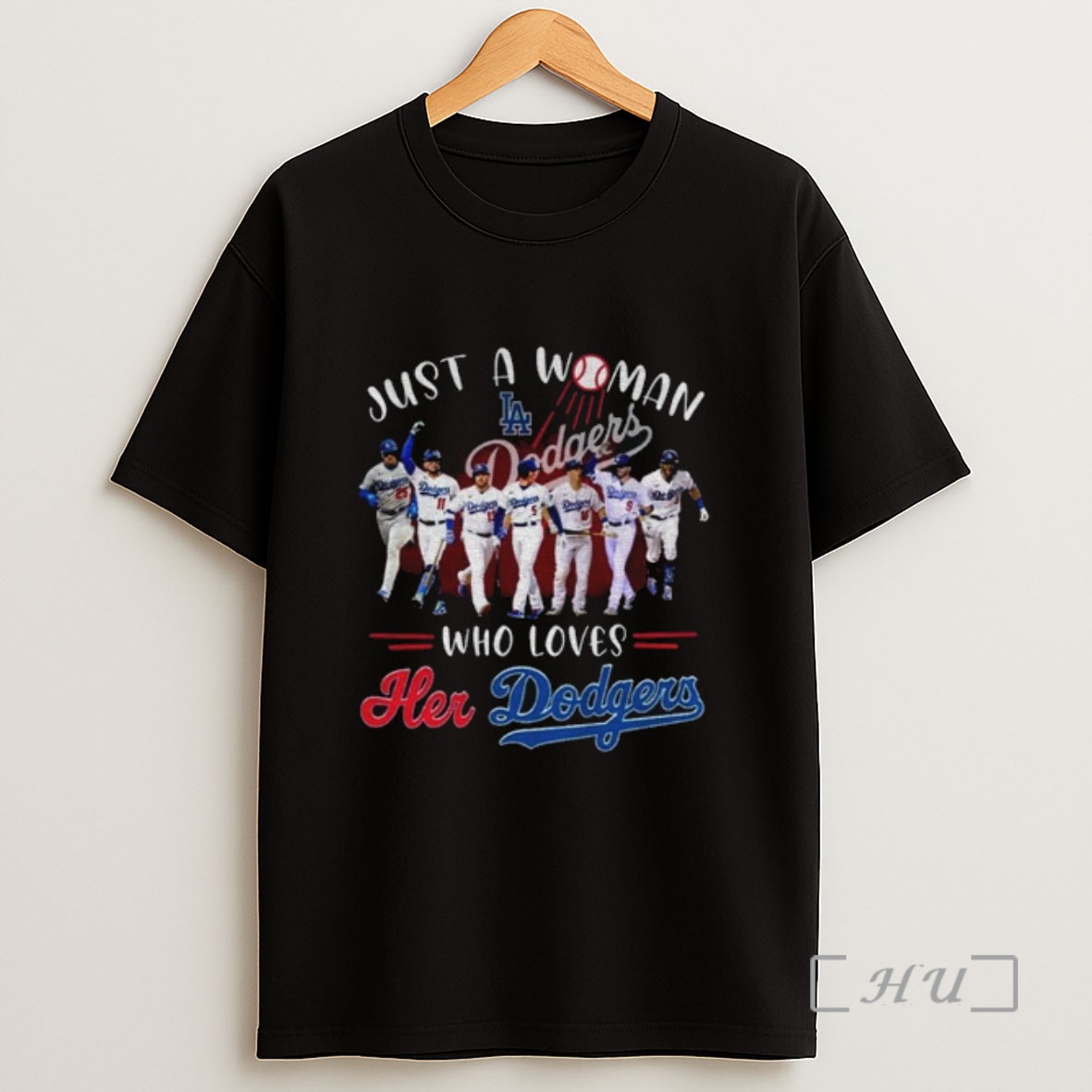 Officials Just A Woman Who Loves Her Los Angeles Dodgers Sweatshirt Tee Shirt