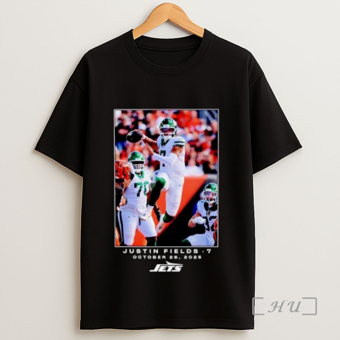 Officials Justin Fields New York Jets 2025 Nfl Flash Features Week 8 Ornaments Sweatshirt Tee Shirt