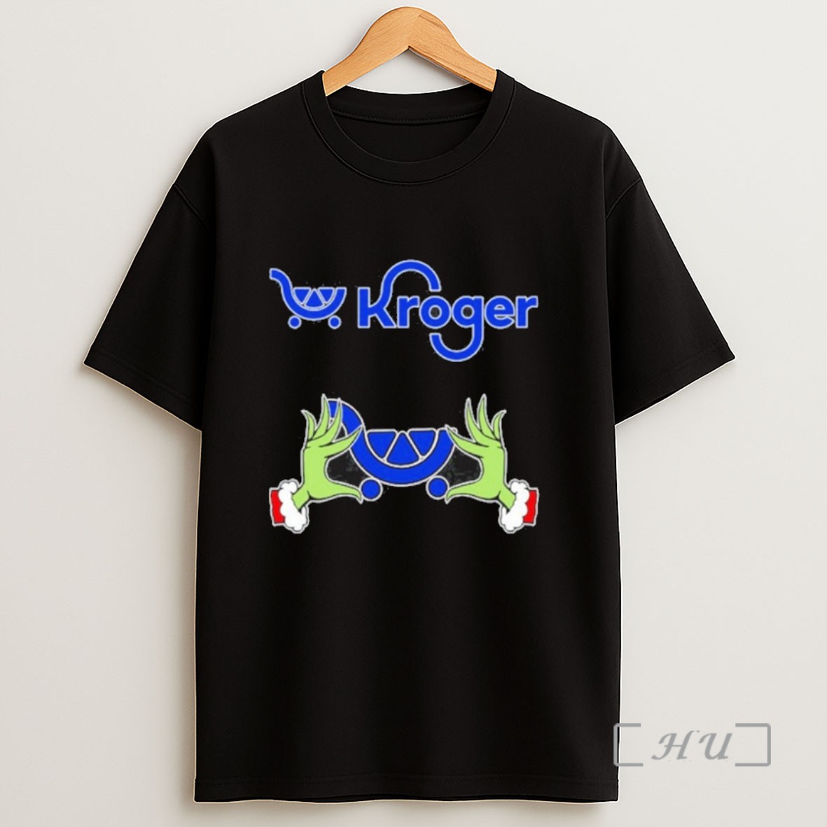 Officials Kroger Logo Grinch Hand Sweatshirt Tee Shirt