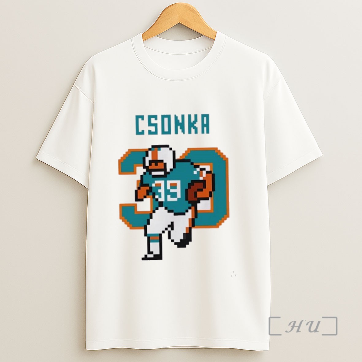 Officials Larry Csonka Miami Dolphins 39 Running Back Gamer Style Sweatshirt Tee Shirt