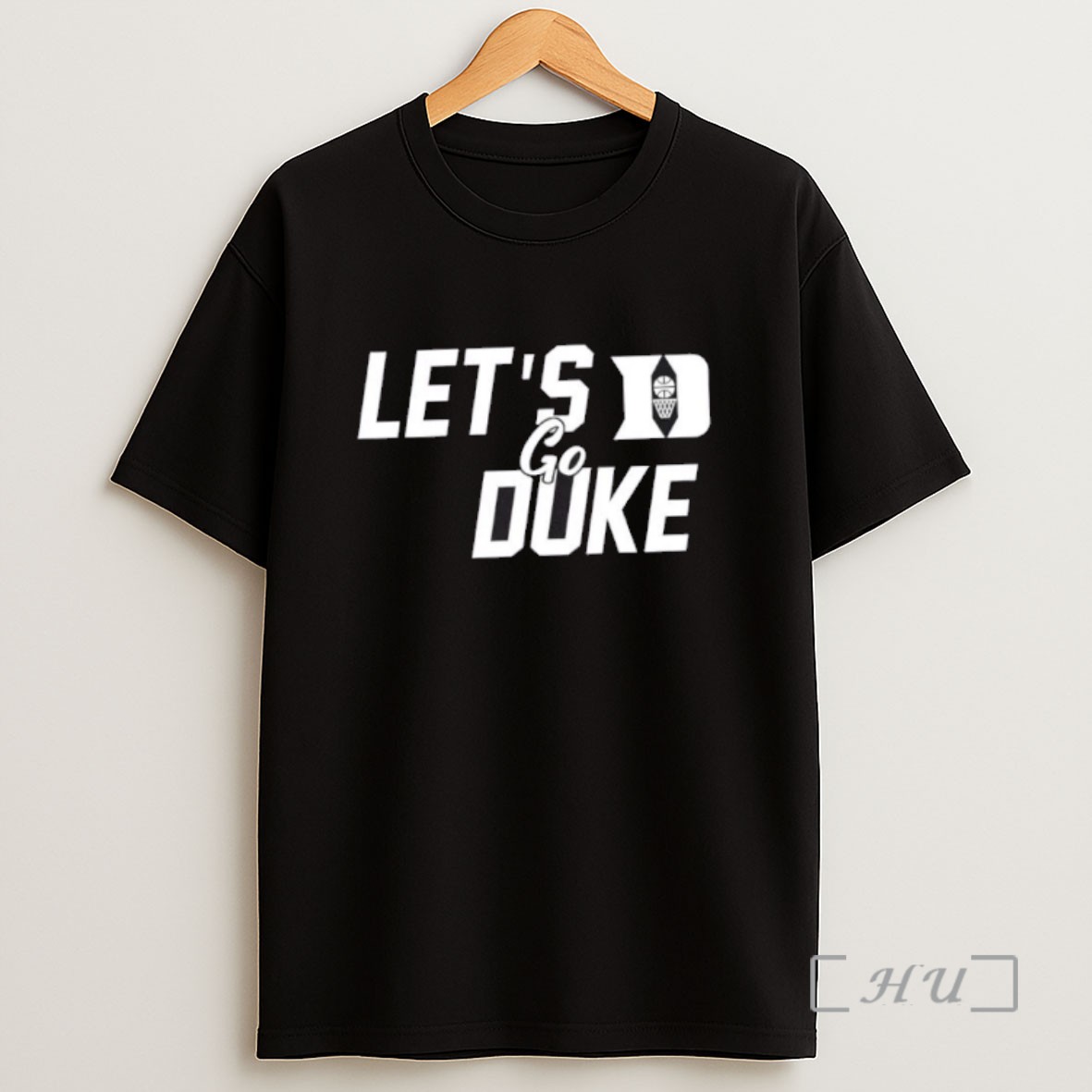 Officials Lets Go Duke Blue Devils Mens Basketball Cartoon 2 Sided Sweatshirt Tee Shirt