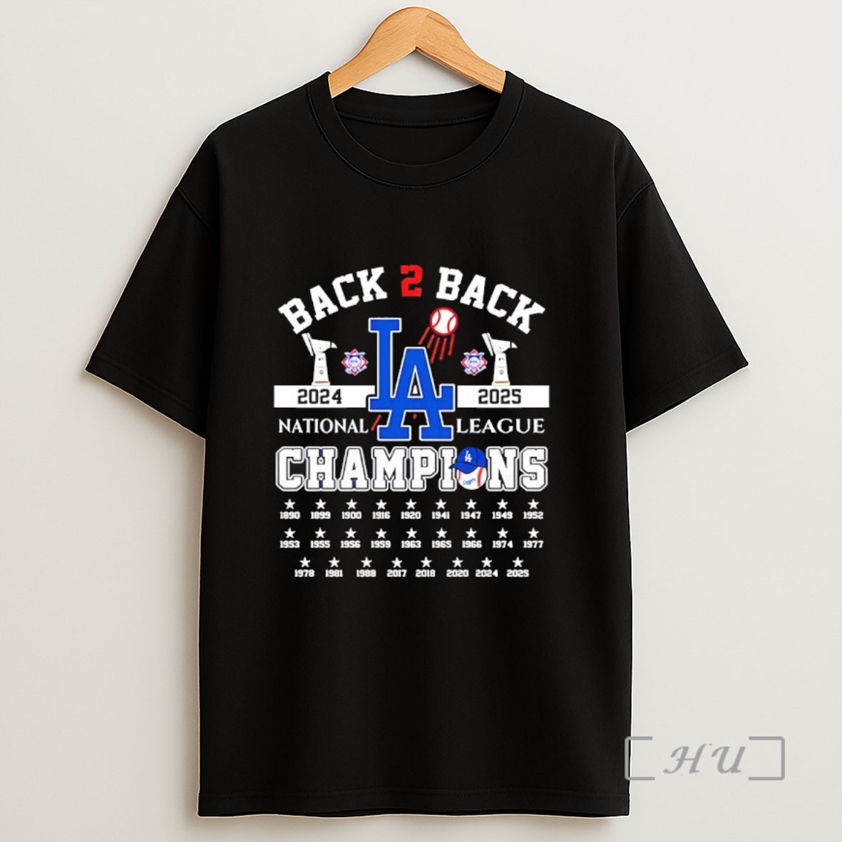 Officials Los Angeles Dodgers B2b 2024 2025 National League Champions Sweatshirt Tee Shirt