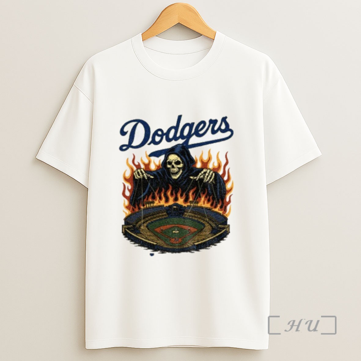 Officials Los Angeles Dodgers Grim Reaper Sweatshirt Tee Shirt