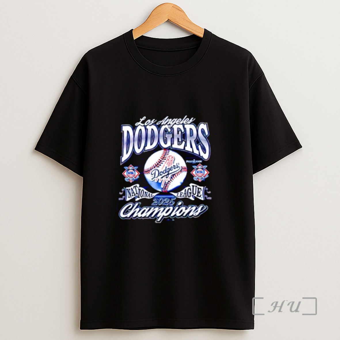 Officials Los Angeles Dodgers National League Champions 2025 Both Of Logo Sweatshirt Tee Shirt
