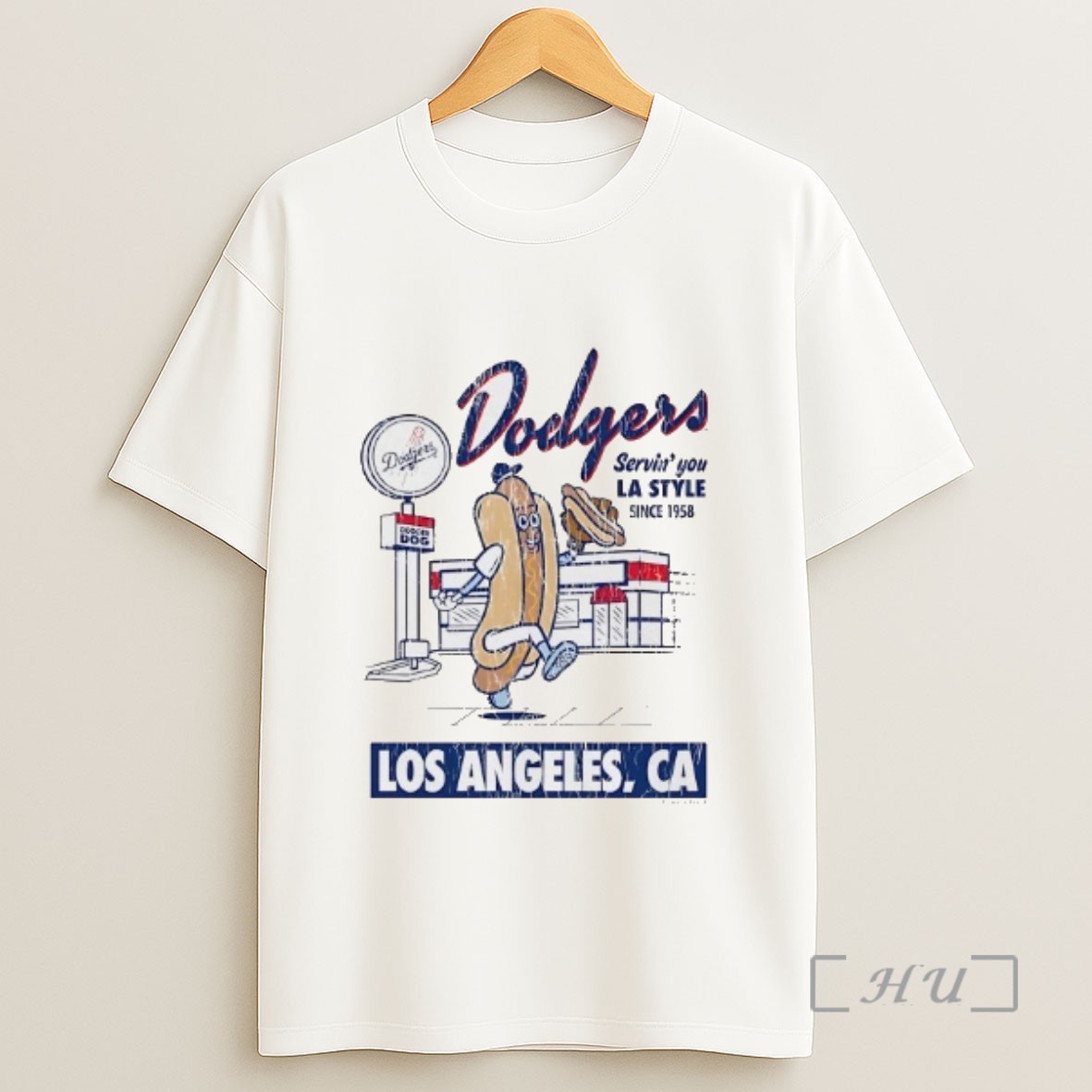 Officials Los Angeles Dodgers Serving You La Style Since 1958 Sweatshirt Tee Shirt