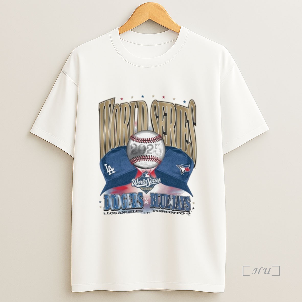 Officials Los Angeles Dodgers Vs Toronto Blue Jays 2025 World Series Participant Dueling Caps Sweatshirt Tee Shirt