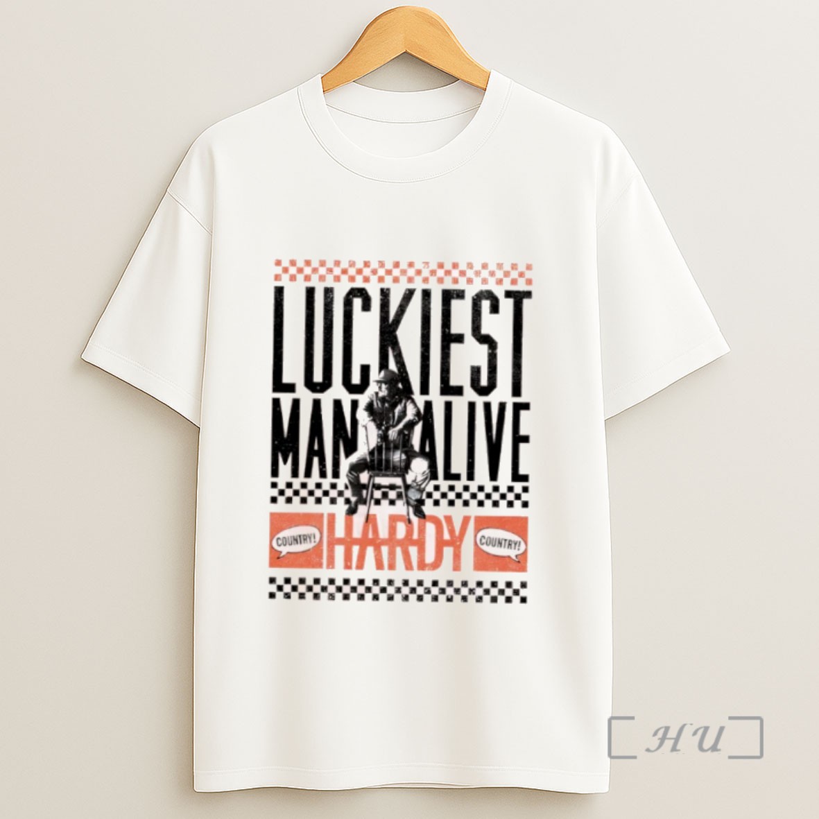 Officials Luckiest Man Alive Hardy Country Sweatshirt Tee Shirt