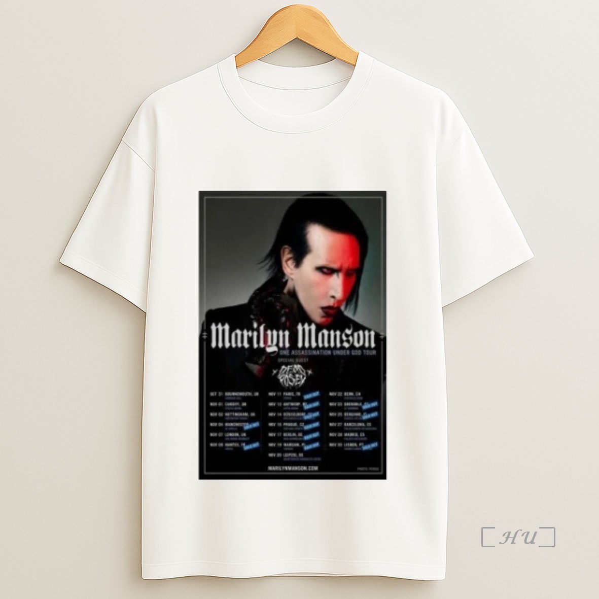Officials Marilyn Manson New Tour 2025 Sweatshirt Tee Shirt