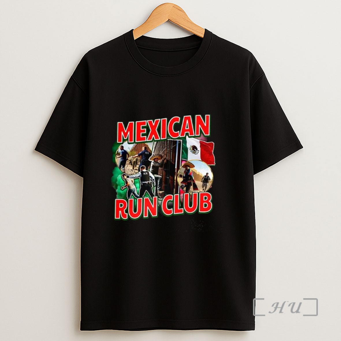 Officials Mexican Run Club Illegal Border Crossing Satirical Sweatshirt Tee Shirt