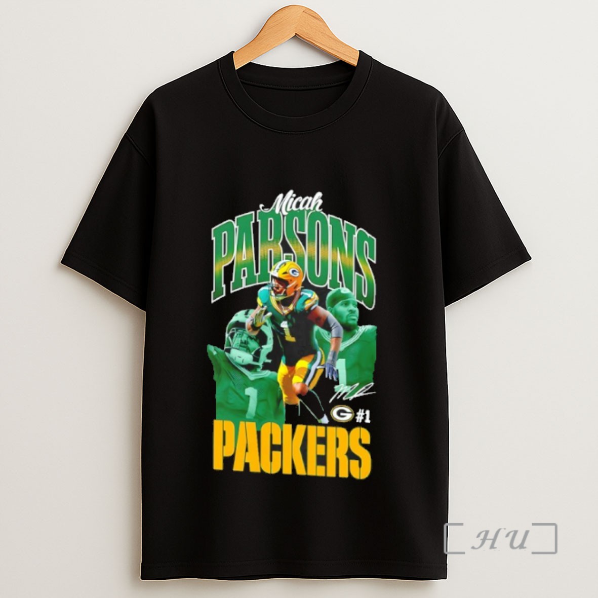 Officials Micah Parsons Green Bay Packers Nfl Signature Graphic Sweatshirt Tee Shirt