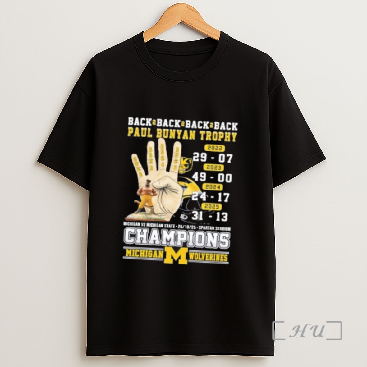 Officials Michigan B2b2b2b Paul Champs Sweatshirt Tee Shirt
