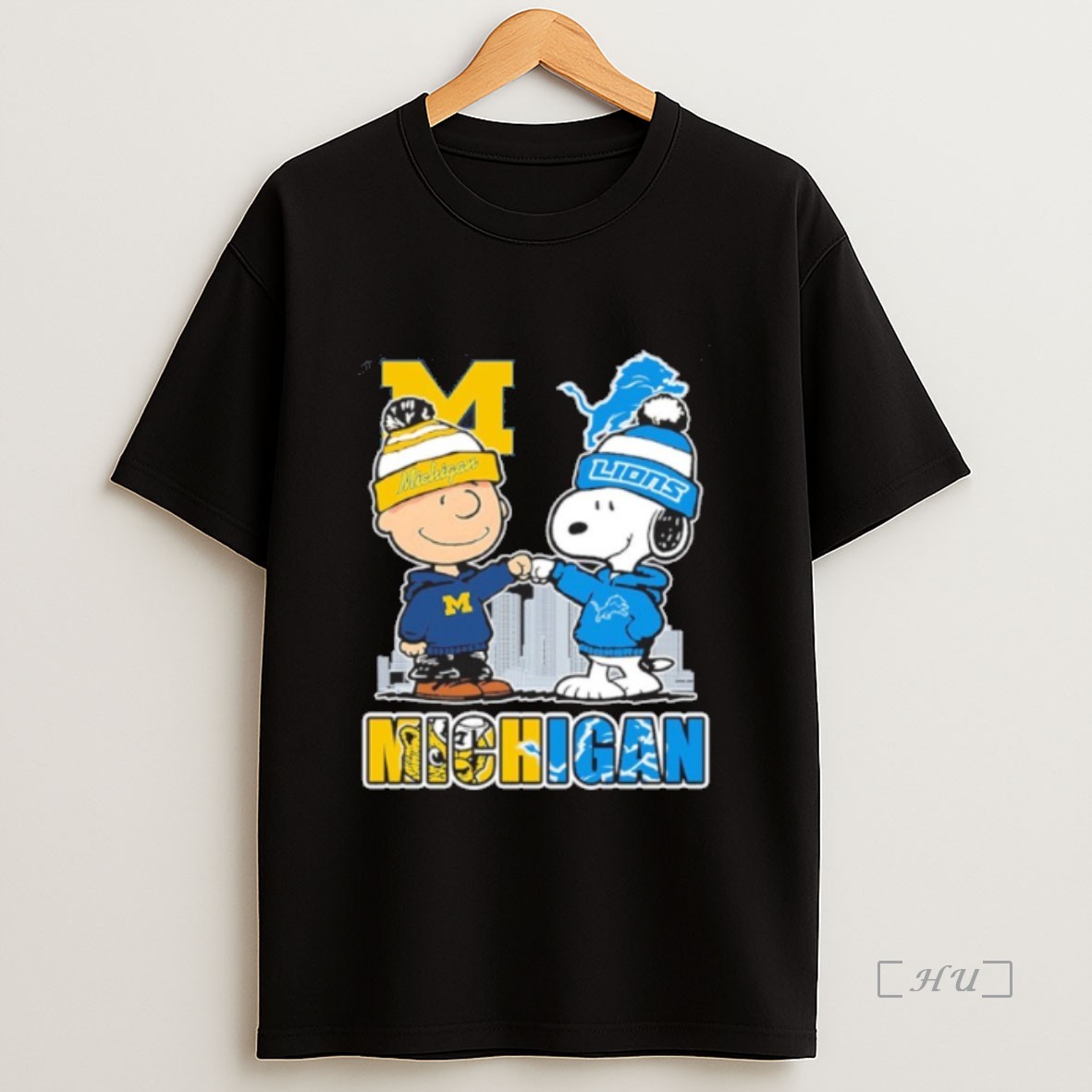 Officials Michigan Peanuts Michigan X Lions City Sweatshirt Tee Shirt