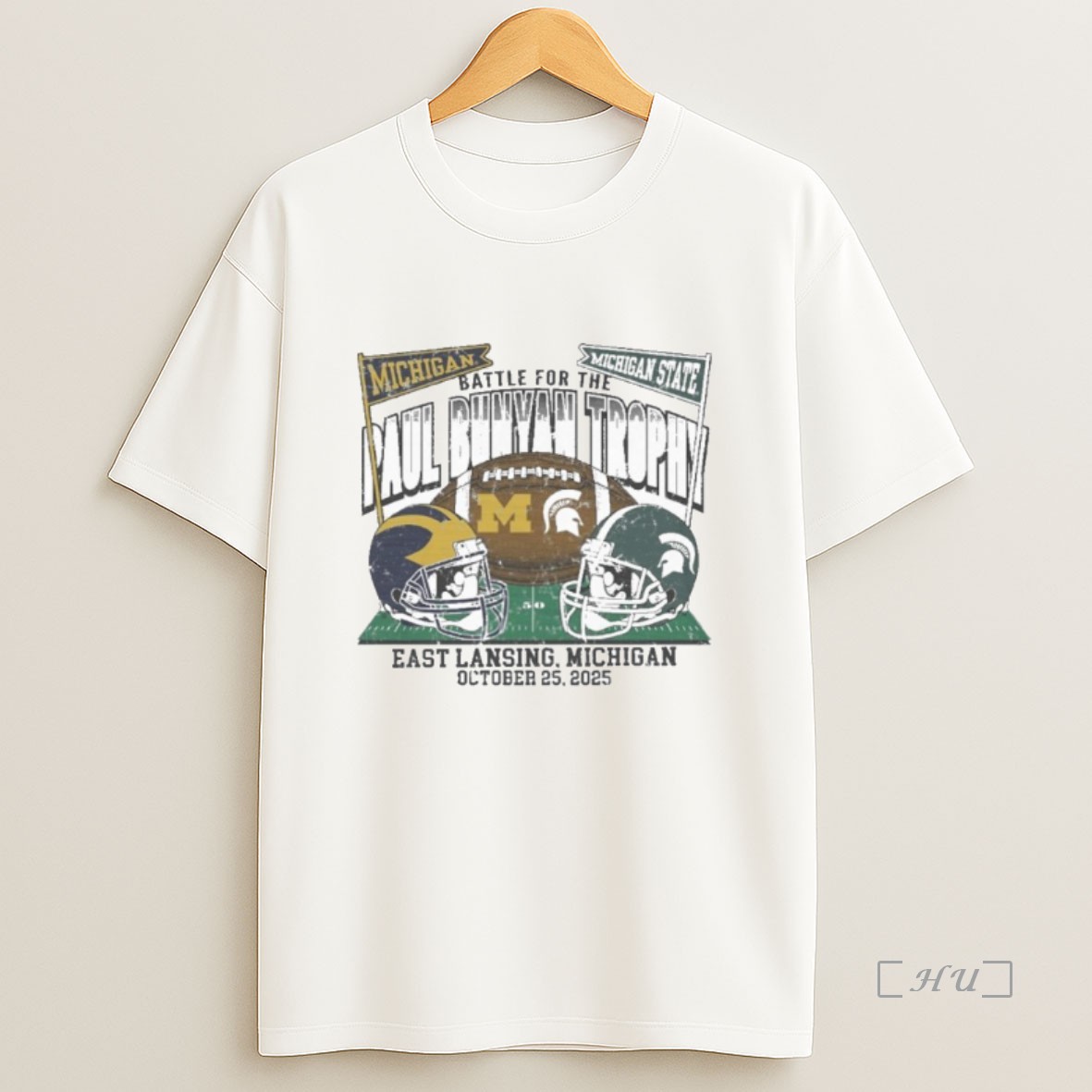 Officials Michigan Vs Michigan State Football 2025 Battle For The Paul Bunyan Trophy Sweatshirt Tee Shirt