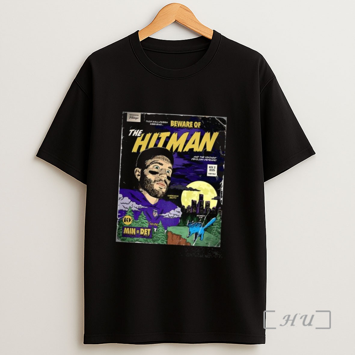 Officials Minnesota Vikings Beware Of The Hitman Sweatshirt Tee Shirt