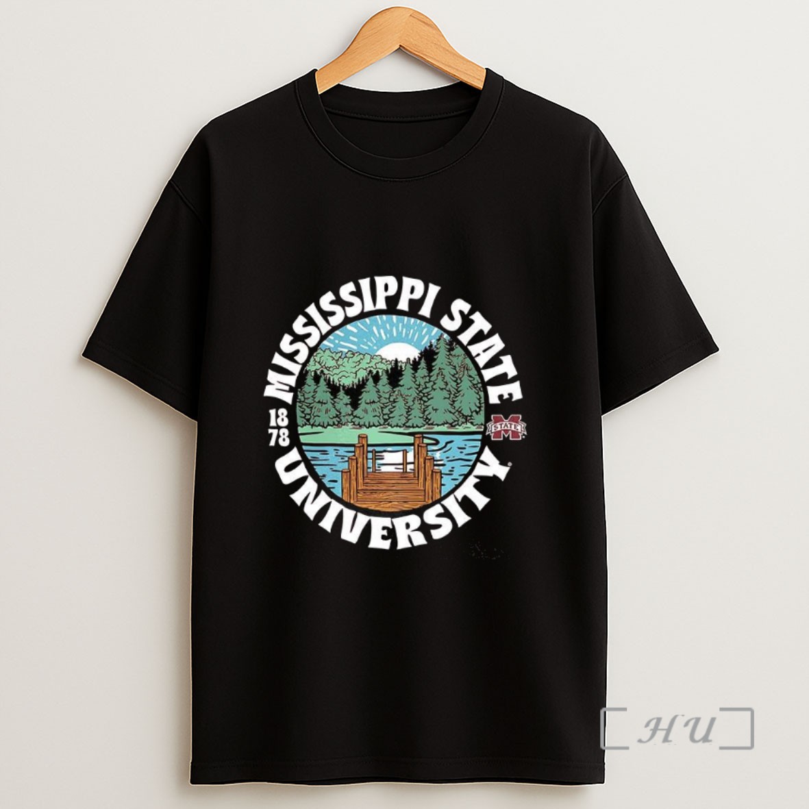 Officials Mississippi State Bulldogs Football Mississippi State University Est 1878 Landscape Logo Sweatshirt Tee Shirt