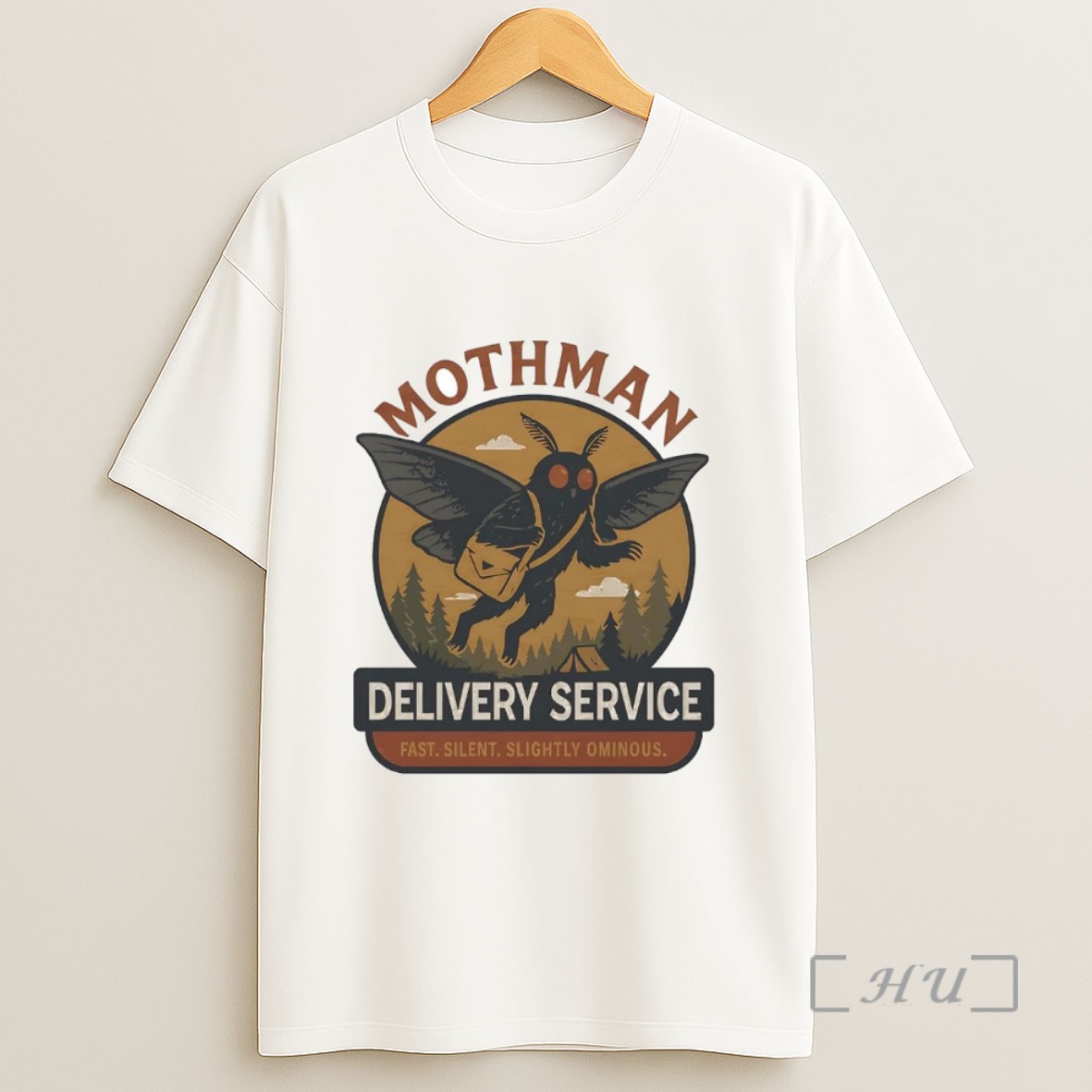 Officials Mothman Delivery Service Fast Silent Slightly Ominous Sweatshirt Tee Shirt