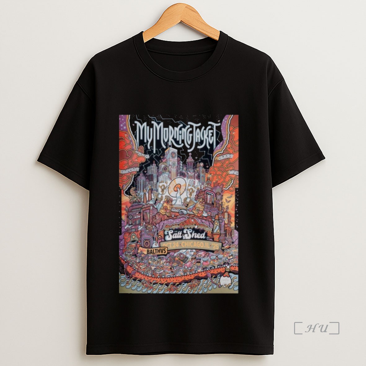 Officials My Morning Jacket The Salt Shed October 24 2025 Chicago Il Tour Sweatshirt Tee Shirt
