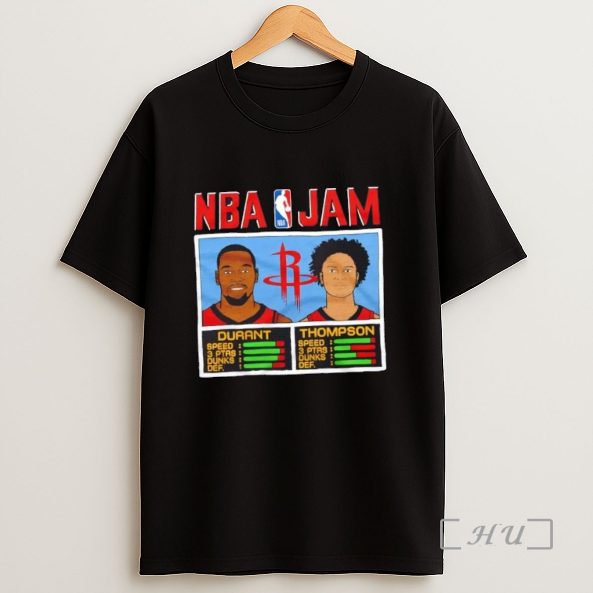 Officials Nba Jam Houston Rockets Durant And Thompson Sweatshirt Tee Shirt