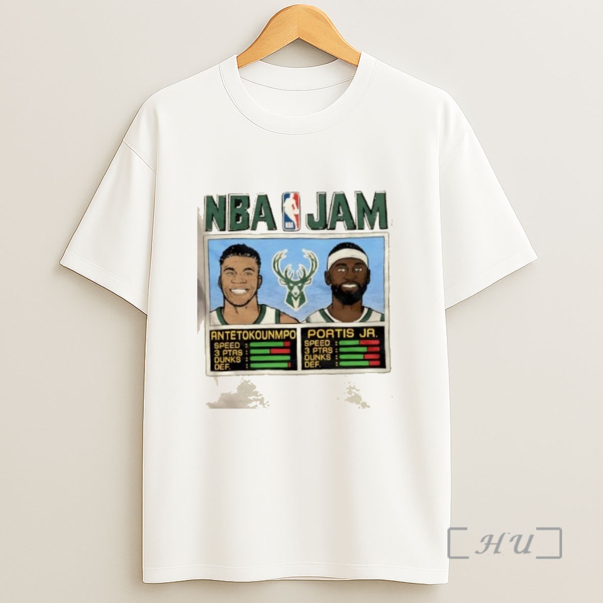 Officials Nba Jam Milwaukee Bucks Antetokounmpo And Portis Jr Sweatshirt Tee Shirt