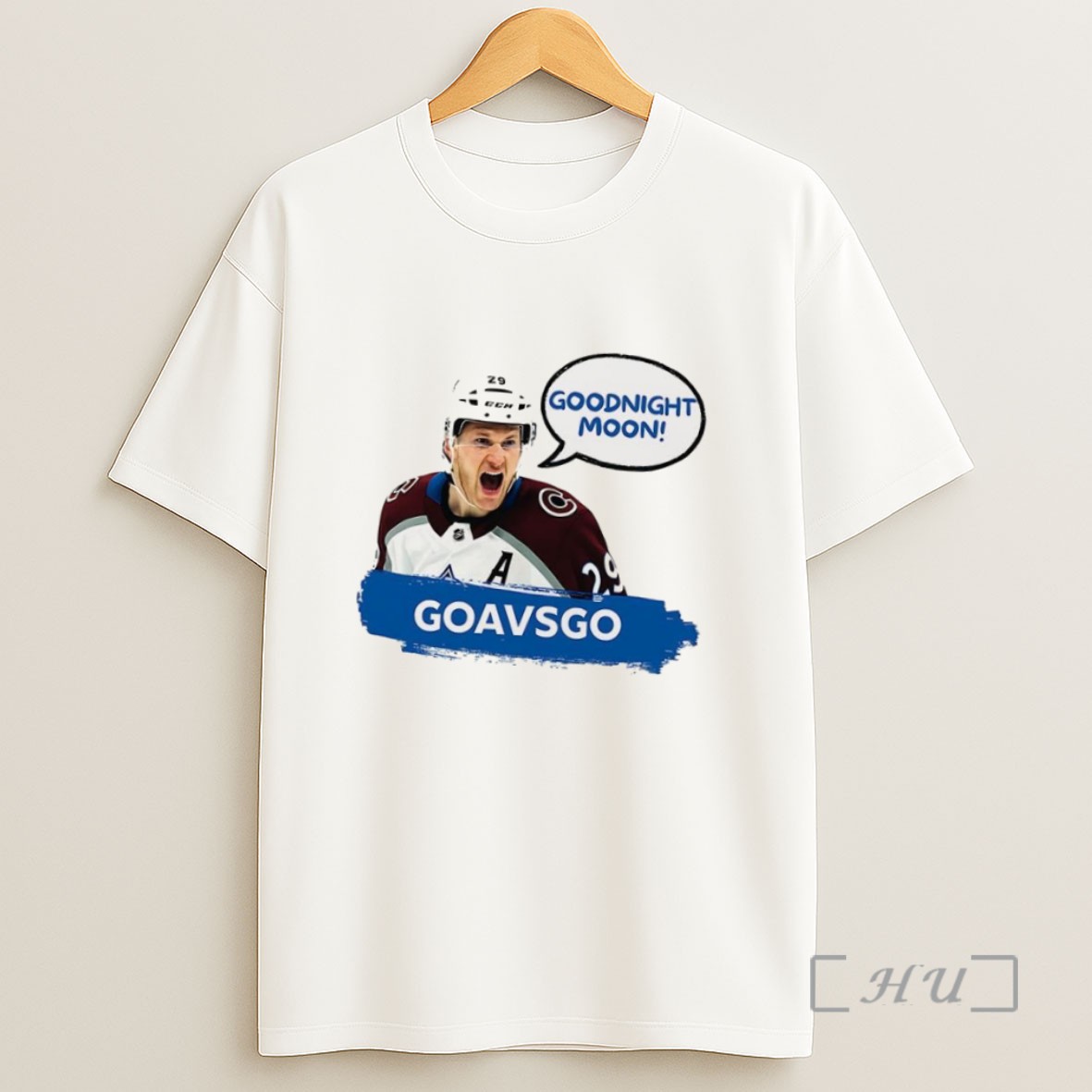Officials Nathan Mackinnon Goavsgo Goodnight Moon Sweatshirt Tee Shirt