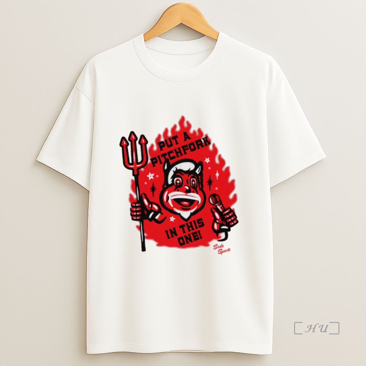 Officials New Jersey Devils Hockey 2025 Put A Pitchfork In This One Mascot Sweatshirt Tee Shirt