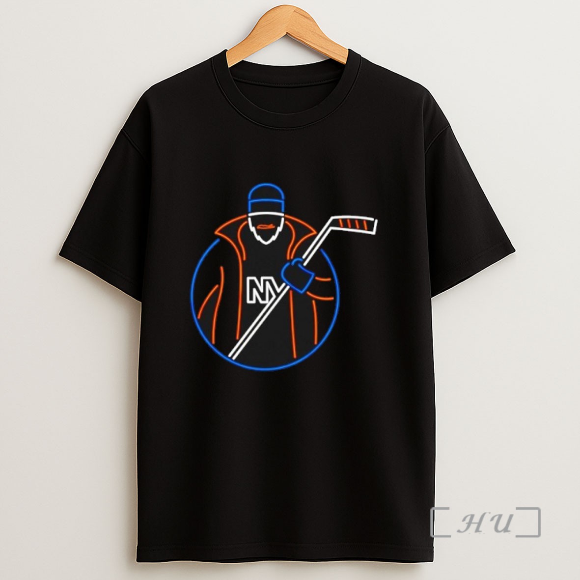 Officials New York Islanders Neon Fisherman Sweatshirt Tee Shirt