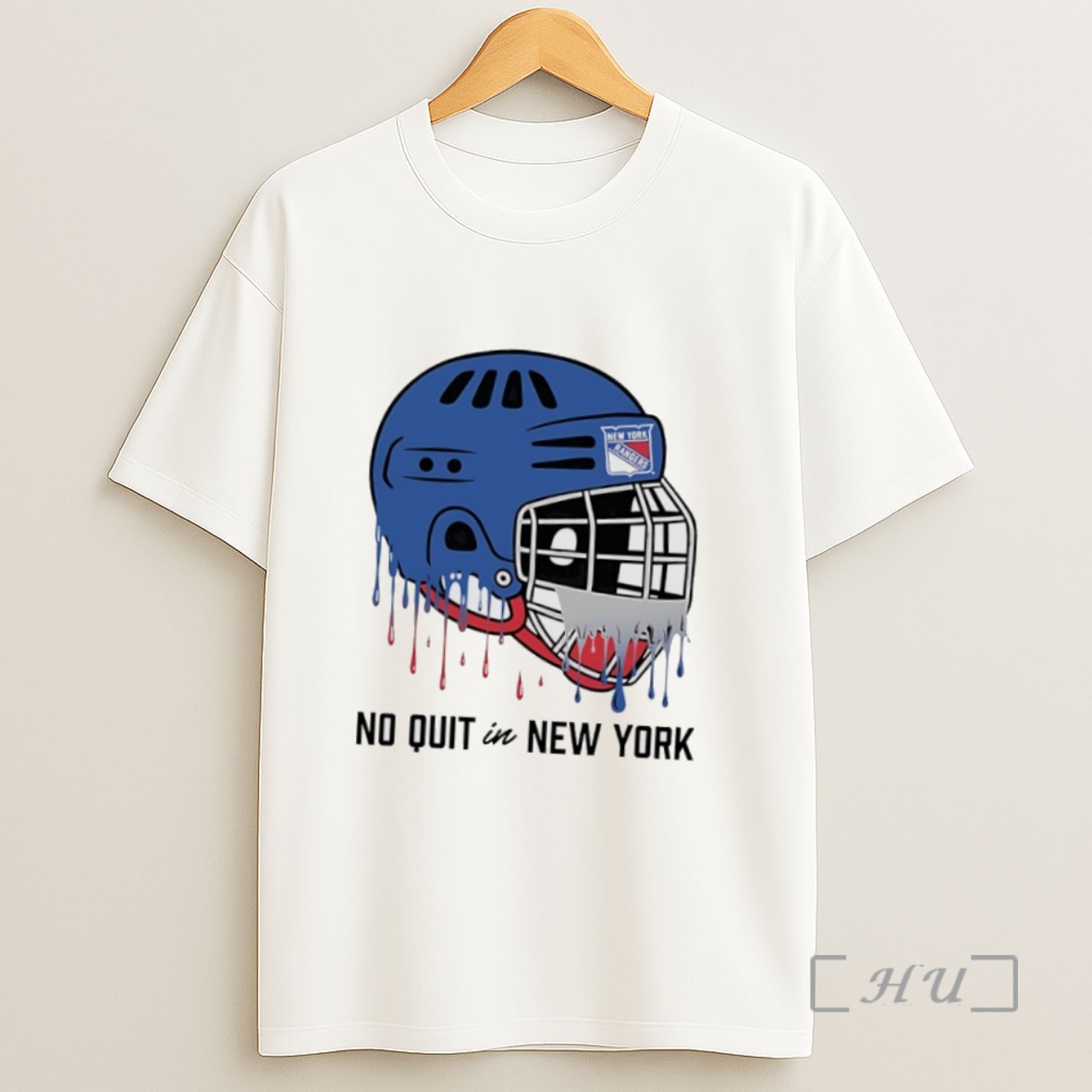 Officials New York Rangers No Quit In New York Helmet Graphic Sweatshirt Tee Shirt