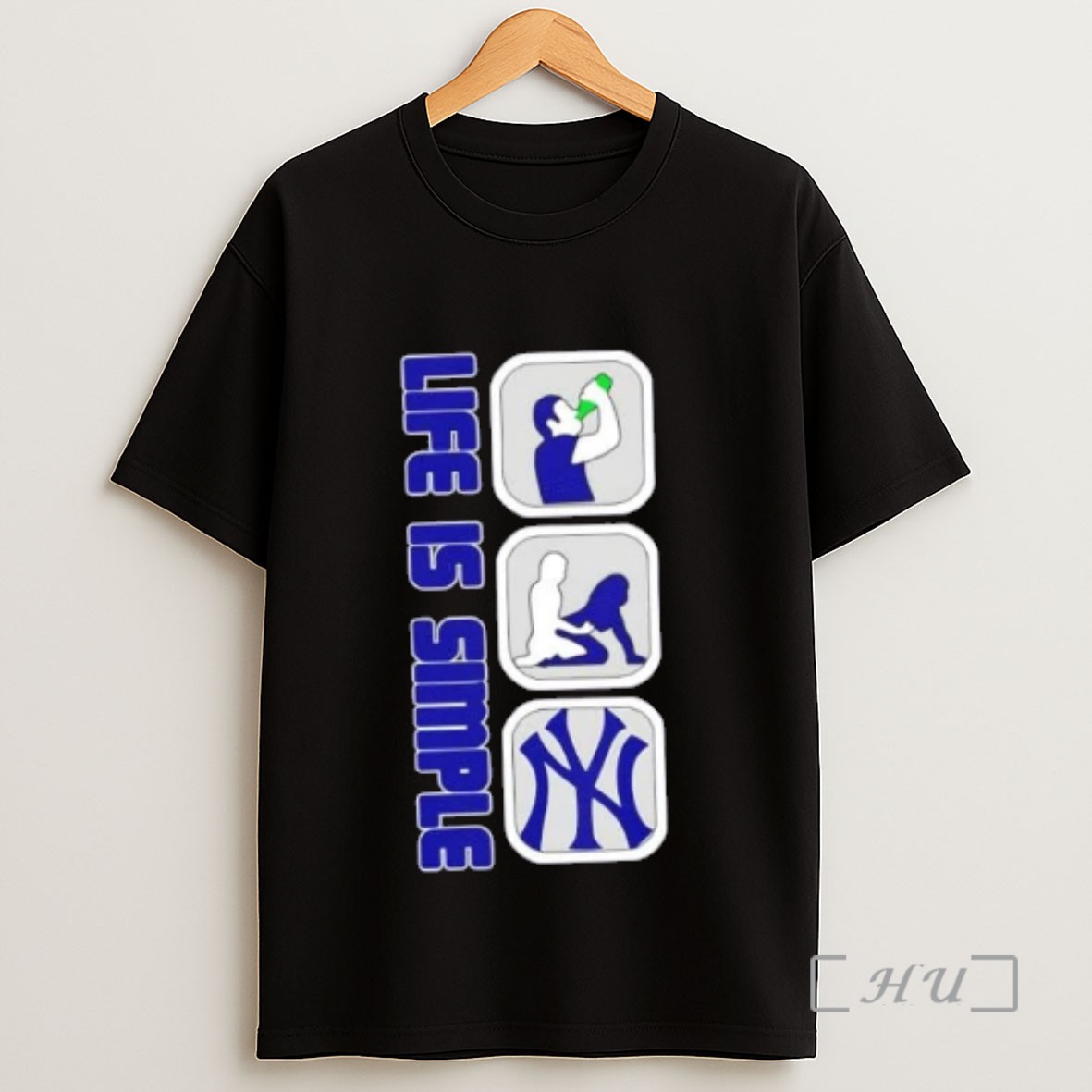 Officials New York Yankees Baseball Life Is Simple Sweatshirt Tee Shirt