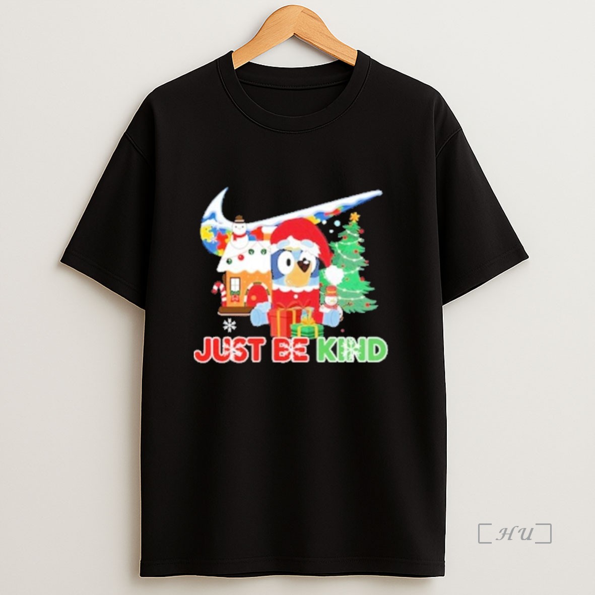 Officials Nike Just Be Kind Bluey Christmas Sweatshirt Tee Shirt