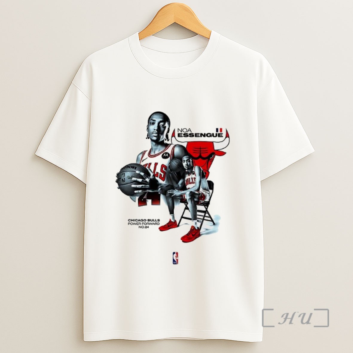 Officials Noa Essengue Chicago Bulls Basketball Power Forward Number 24 Sweatshirt Tee Shirt