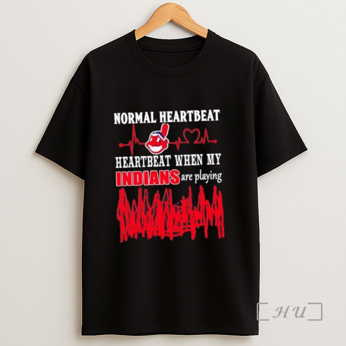 Officials Normal Heartbeat Heartbeat When My Cleveland Indians Baseball Are Playing Sweatshirt Tee Shirt