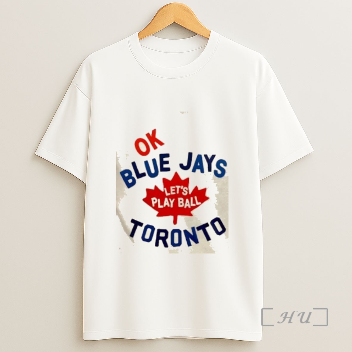 Officials Ok Lets Play Ball Toronto Blue Jays Baseball Logo 2 Sided Sweatshirt Tee Shirt