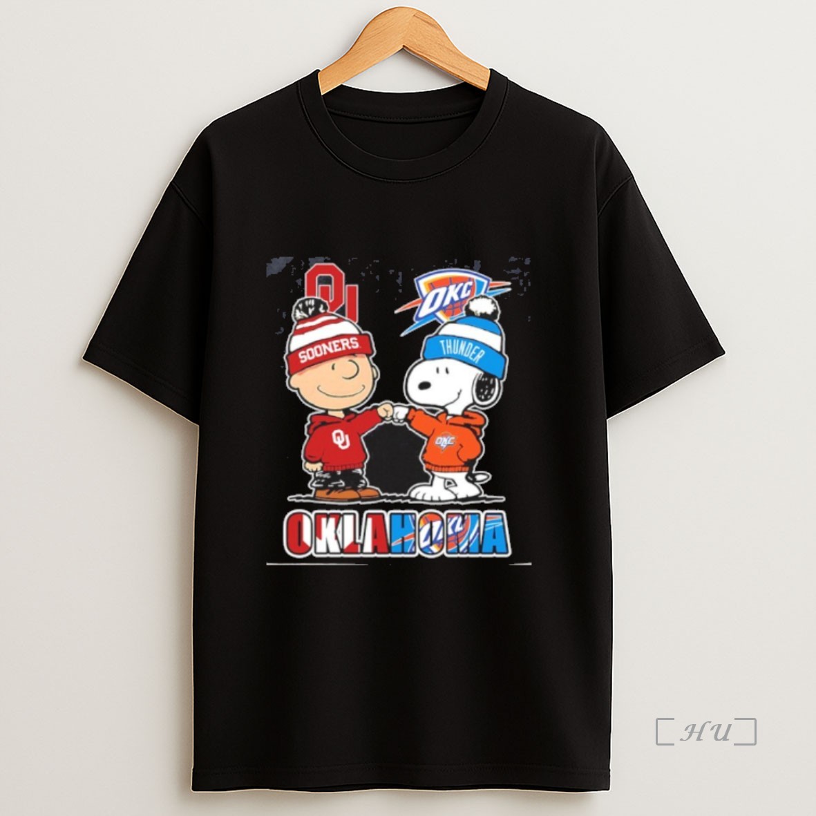 Officials Oklahoma Peanuts Sooners X Thunder City Sweatshirt Tee Shirt
