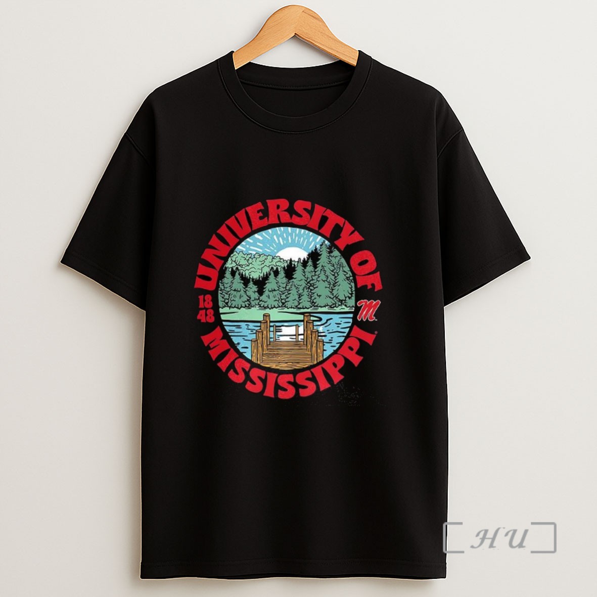 Officials Ole Miss Rebels Football The University Of Mississippi Est 1848 Landscape Logo Sweatshirt Tee Shirt