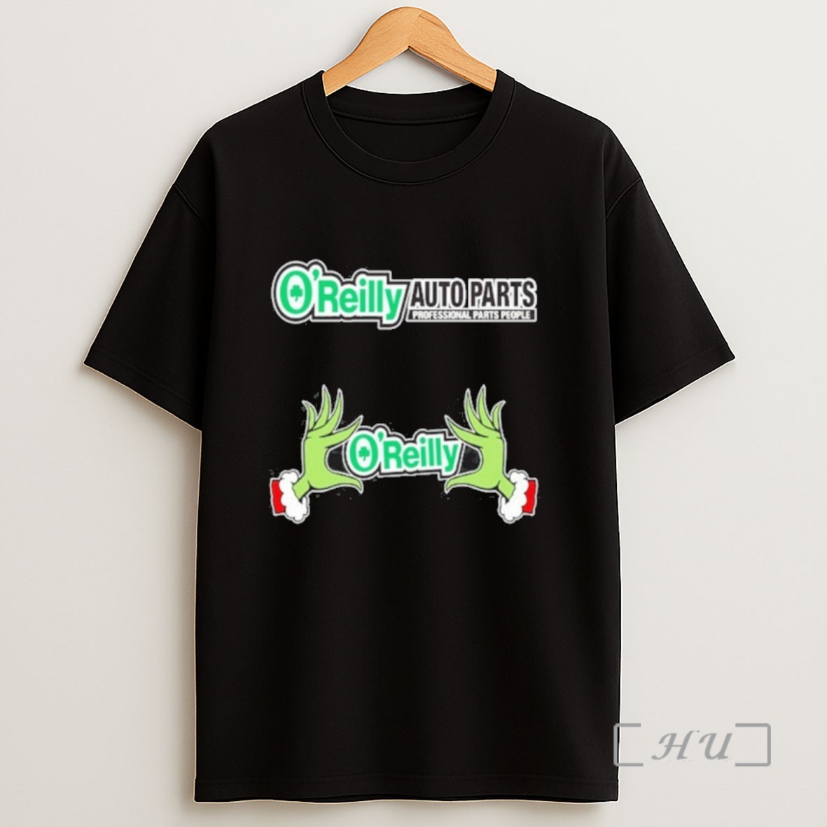Officials Oreilly Logo Grinch Hand Sweatshirt Tee Shirt