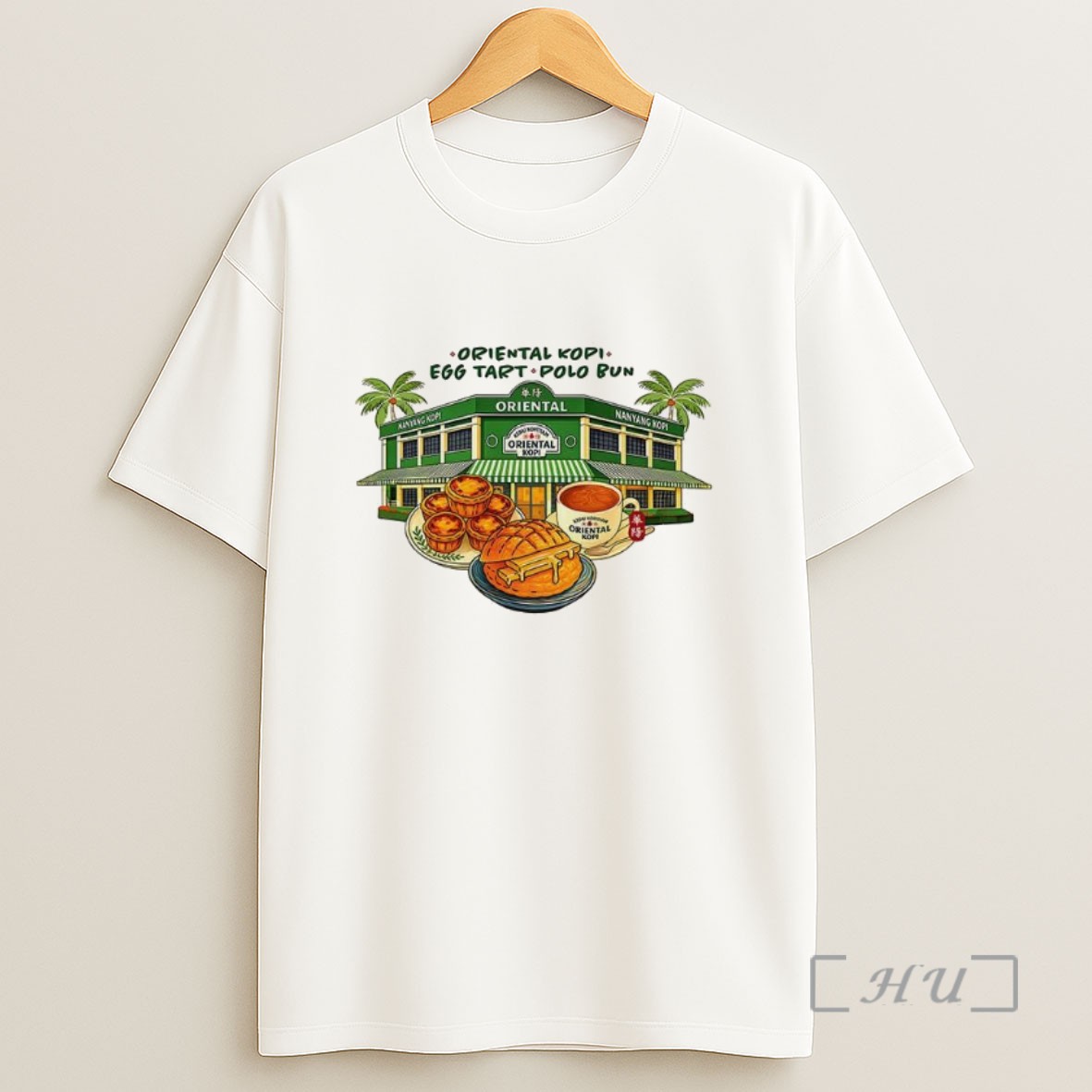 Officials Oriental Kopi Egg Tart Polo Bun Sweatshirt Tee Shirt