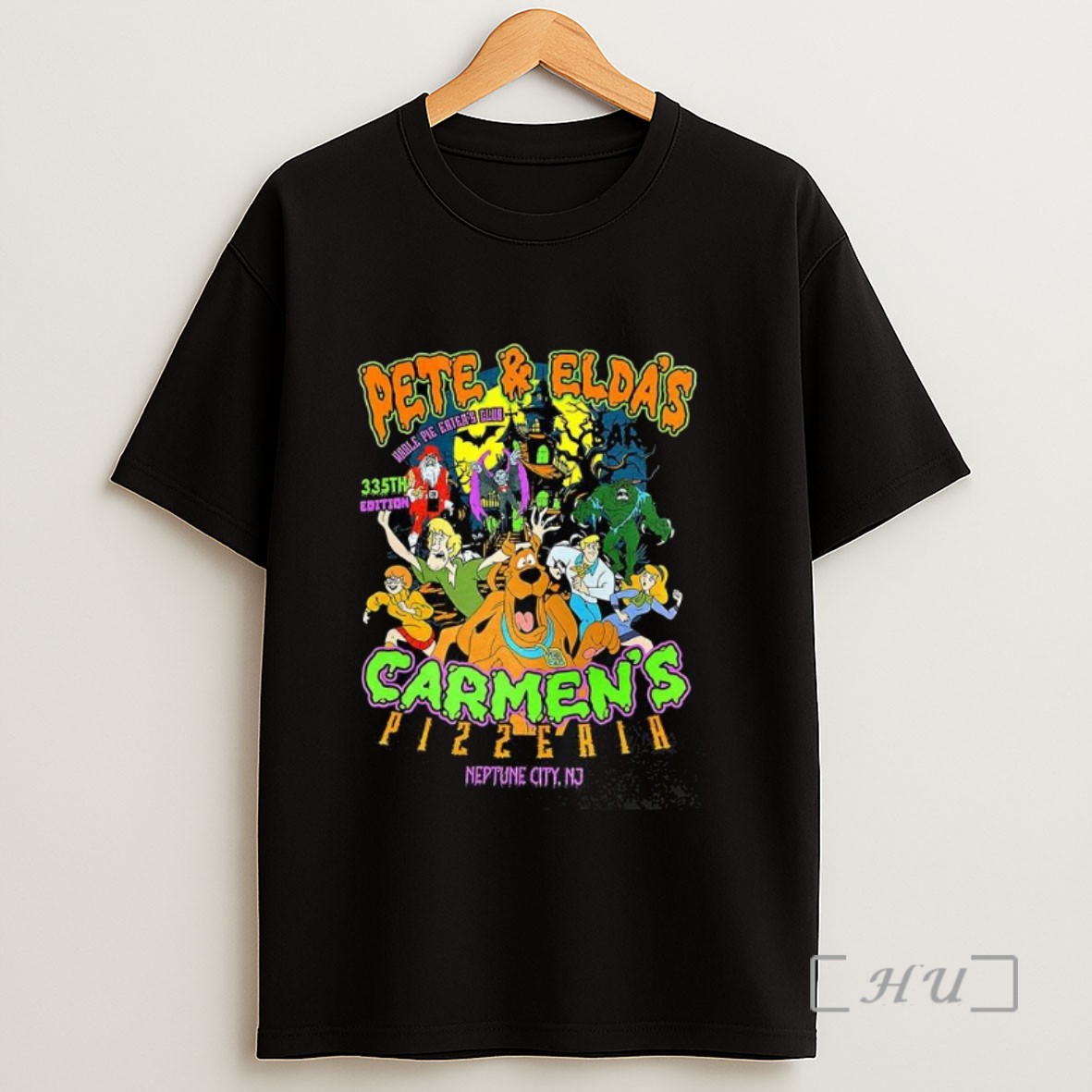 Officials Pete And Eldas Carmens Pizzeria Halloween Sweatshirt Tee Shirt
