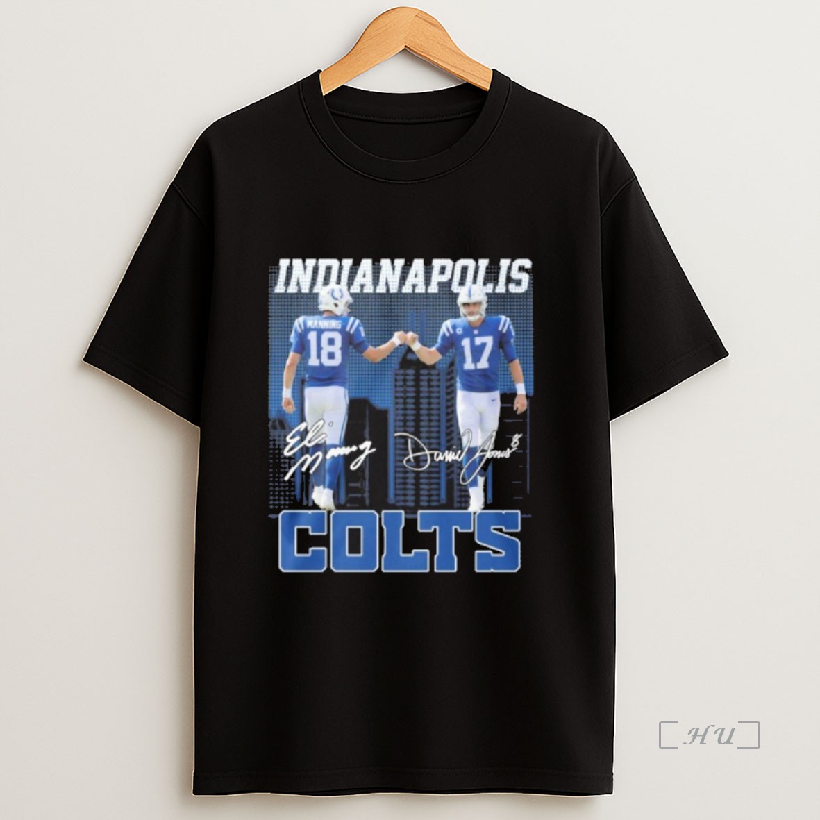 Officials Peyton Manning And Daniel Jones Indianapolis Colts Sweatshirt Tee Shirt