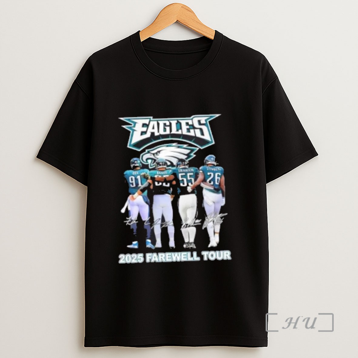 Officials Philadelphia Eagles Cox Kelce Graham Sanders 2025 Farewell Tour Sweatshirt Tee Shirt